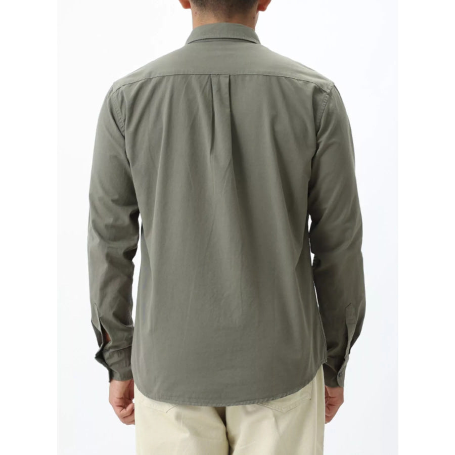 Men’s Plus Size Long-Sleeve Button-Down Shirt Apparel and Accessories