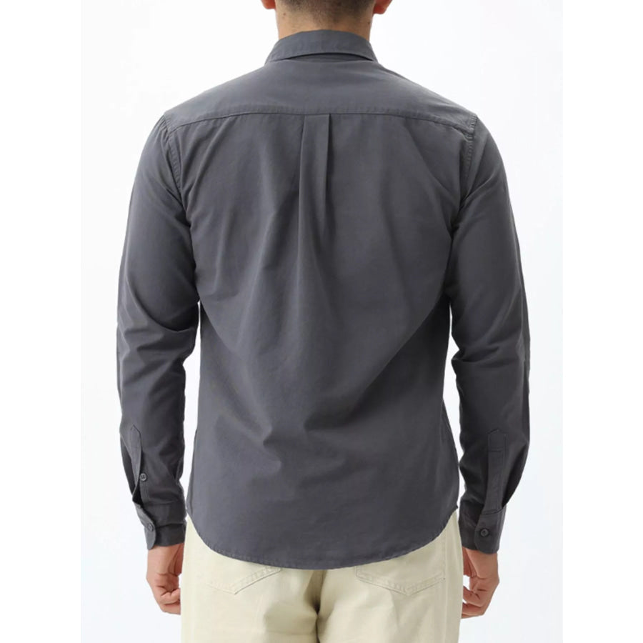 Men’s Plus Size Long-Sleeve Button-Down Shirt Apparel and Accessories