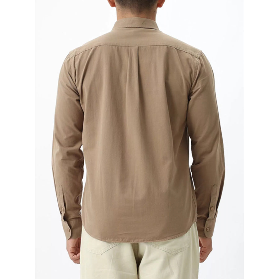 Men’s Plus Size Long-Sleeve Button-Down Shirt Apparel and Accessories