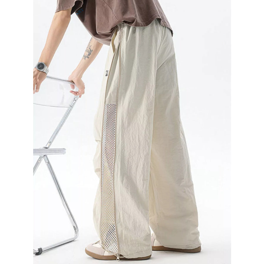 Men’s Plus Size Loose Fit Cargo Pants Cream / M Apparel and Accessories
