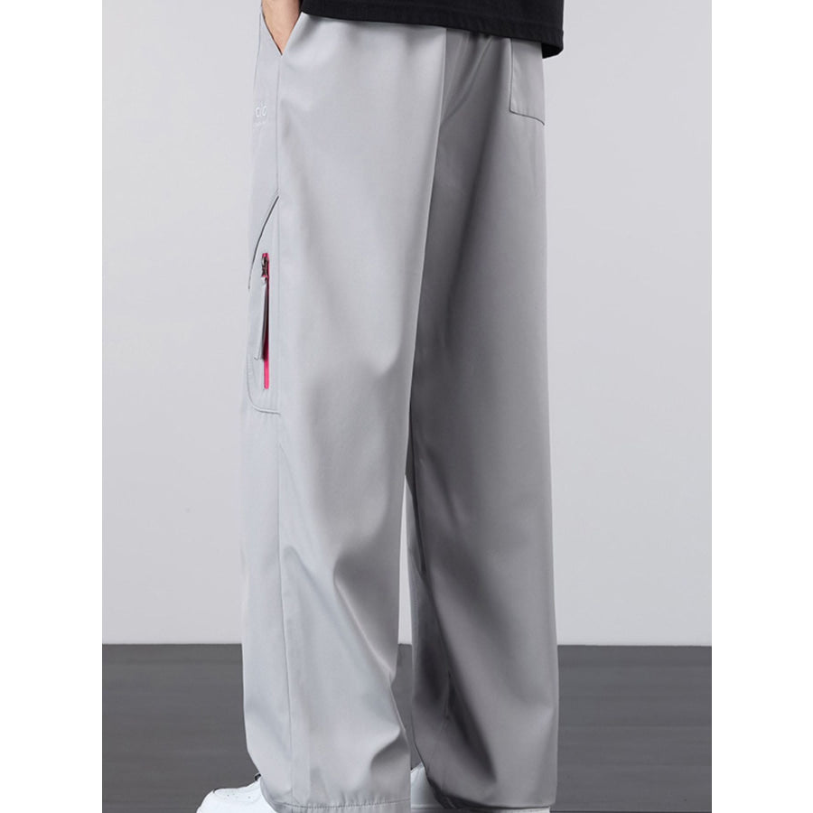 Men’s Plus Size Loose Fit Cargo Pants with Zipper Pocket Apparel and Accessories