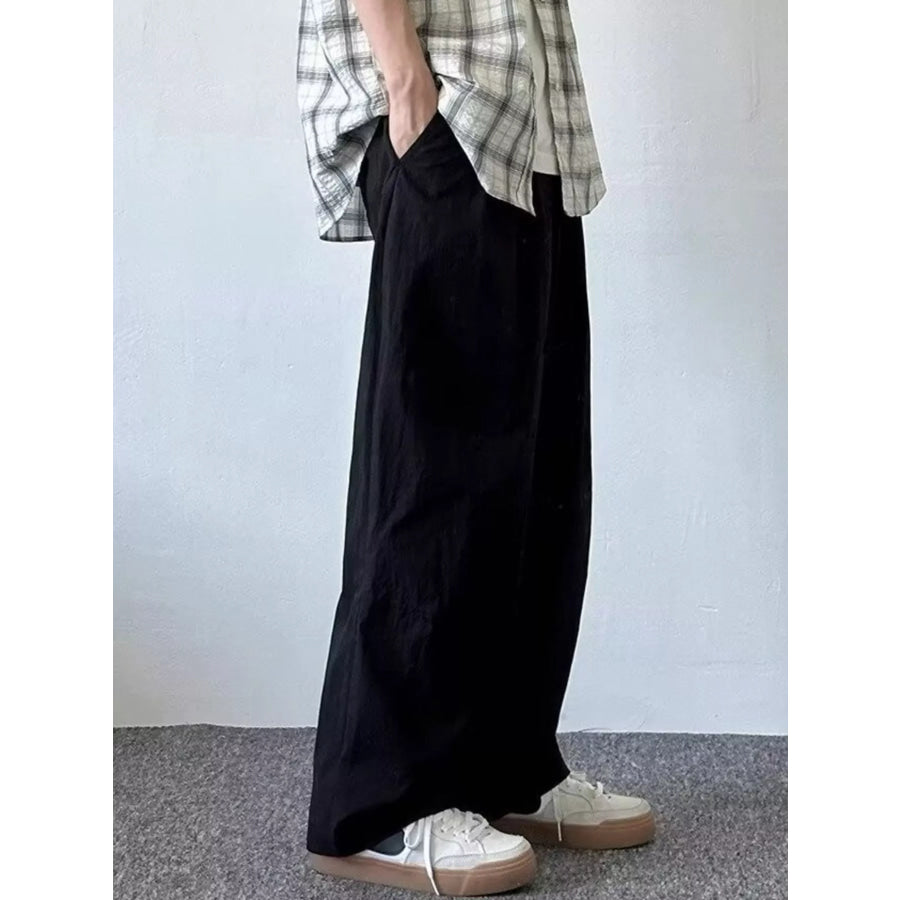 Men’s Plus Size Loose Fit Casual Pants Black / M Apparel and Accessories