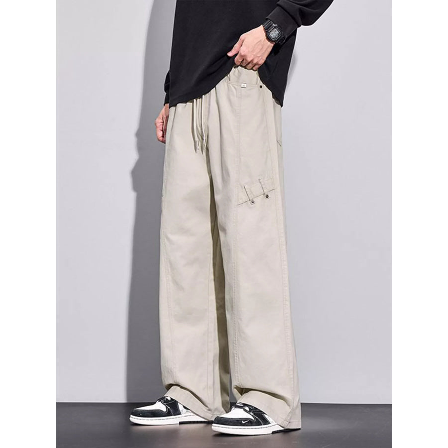 Men’s Plus Size Loose Fit Casual Pants Apricot / M Apparel and Accessories