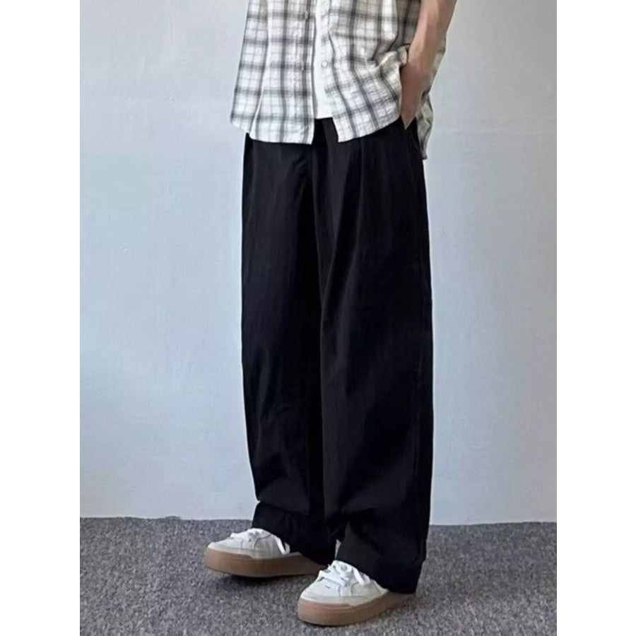 Men’s Plus Size Loose Fit Casual Pants Black / M Apparel and Accessories