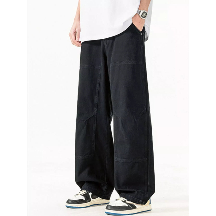 Men’s Plus Size Loose Fit Casual Pants Black / M Apparel and Accessories