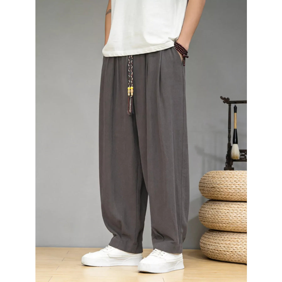 Men’s Plus Size Loose Fit Casual Pants Gray / M Apparel and Accessories