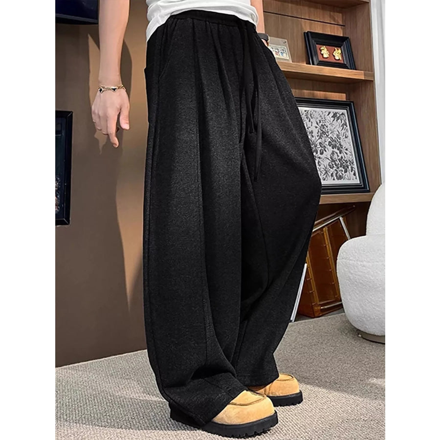 Men’s Plus Size Loose Fit Casual Sweatpants with Drawstring Apparel and Accessories