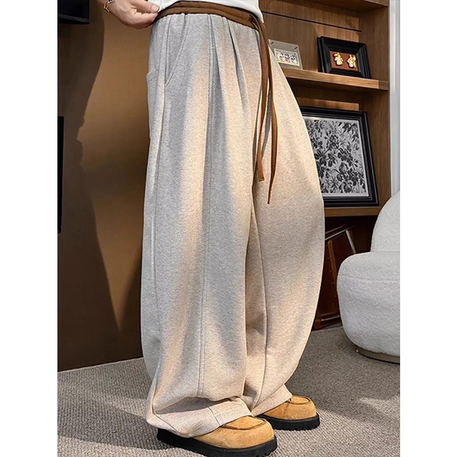 Men’s Plus Size Loose Fit Casual Sweatpants with Drawstring Apparel and Accessories