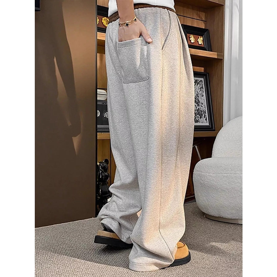 Men’s Plus Size Loose Fit Casual Sweatpants with Drawstring Apparel and Accessories