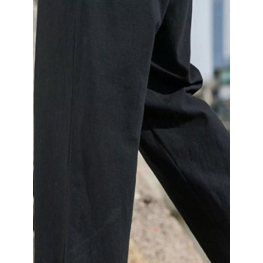 Men’s Plus Size Loose Fit Drawstring Casual Pants Apparel and Accessories