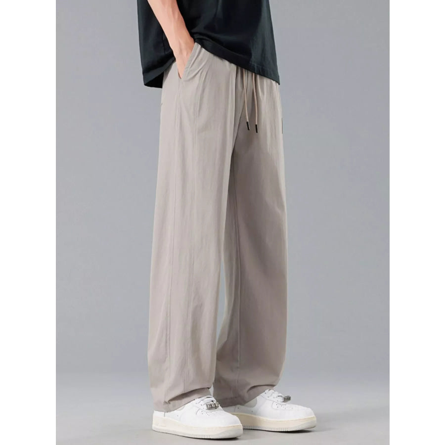 Men’s Plus Size Loose Fit Drawstring Casual Pants Apparel and Accessories