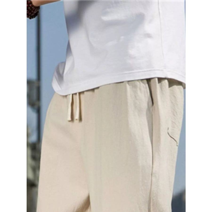 Men’s Plus Size Loose Fit Drawstring Casual Pants Apparel and Accessories