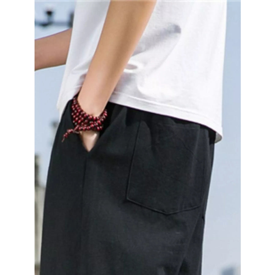 Men’s Plus Size Loose Fit Drawstring Casual Pants Apparel and Accessories