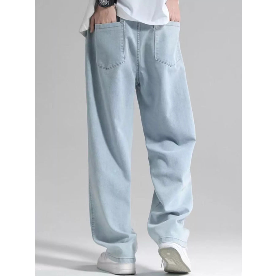 Men’s Plus Size Loose Fit Drawstring Jeans Apparel and Accessories