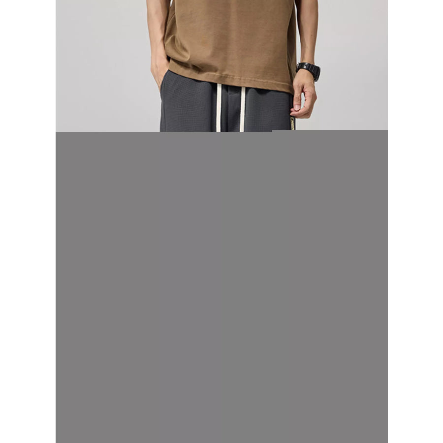 Men’s Plus Size Loose Fit Drawstring Pants Gray / M Apparel and Accessories