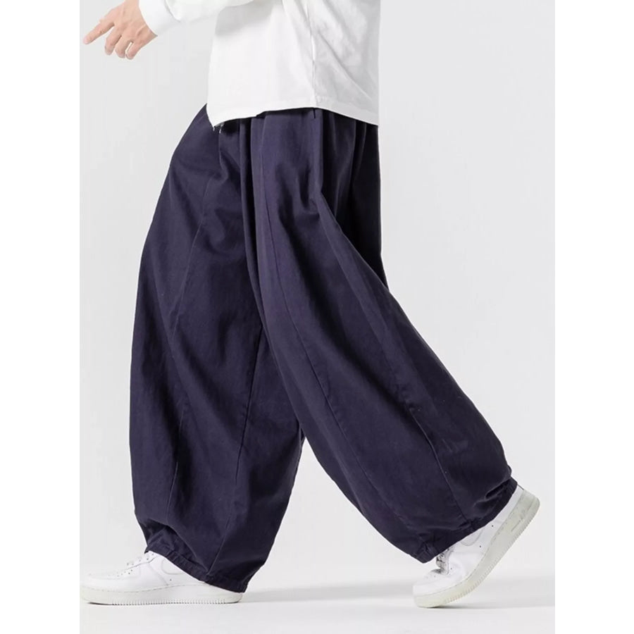 Men’s Plus Size Loose Fit Drawstring Waist Casual Pants Apparel and Accessories