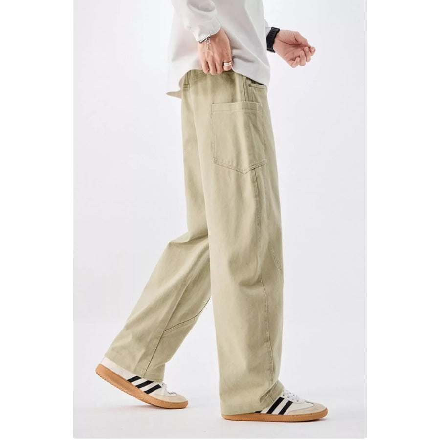 Men’s Plus Size Loose Fit Drawstring Waist Jeans Apparel and Accessories