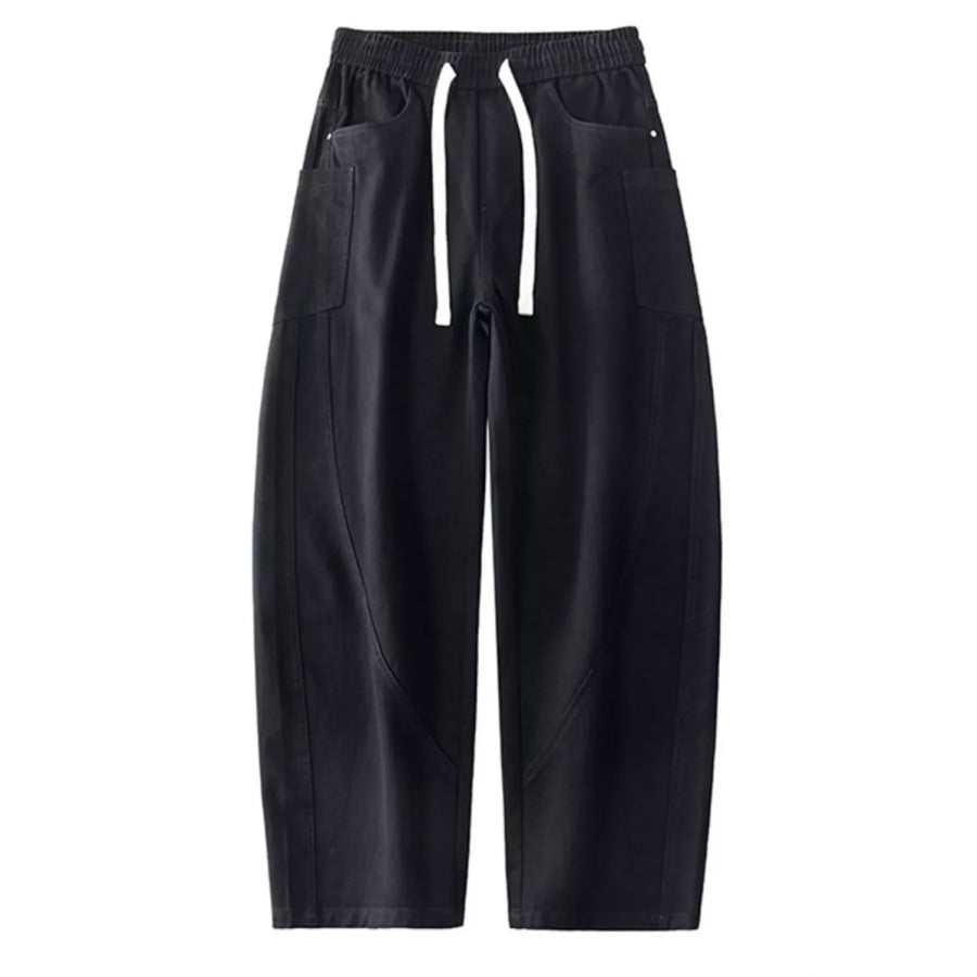Men’s Plus Size Loose Fit Drawstring Waist Jeans Apparel and Accessories