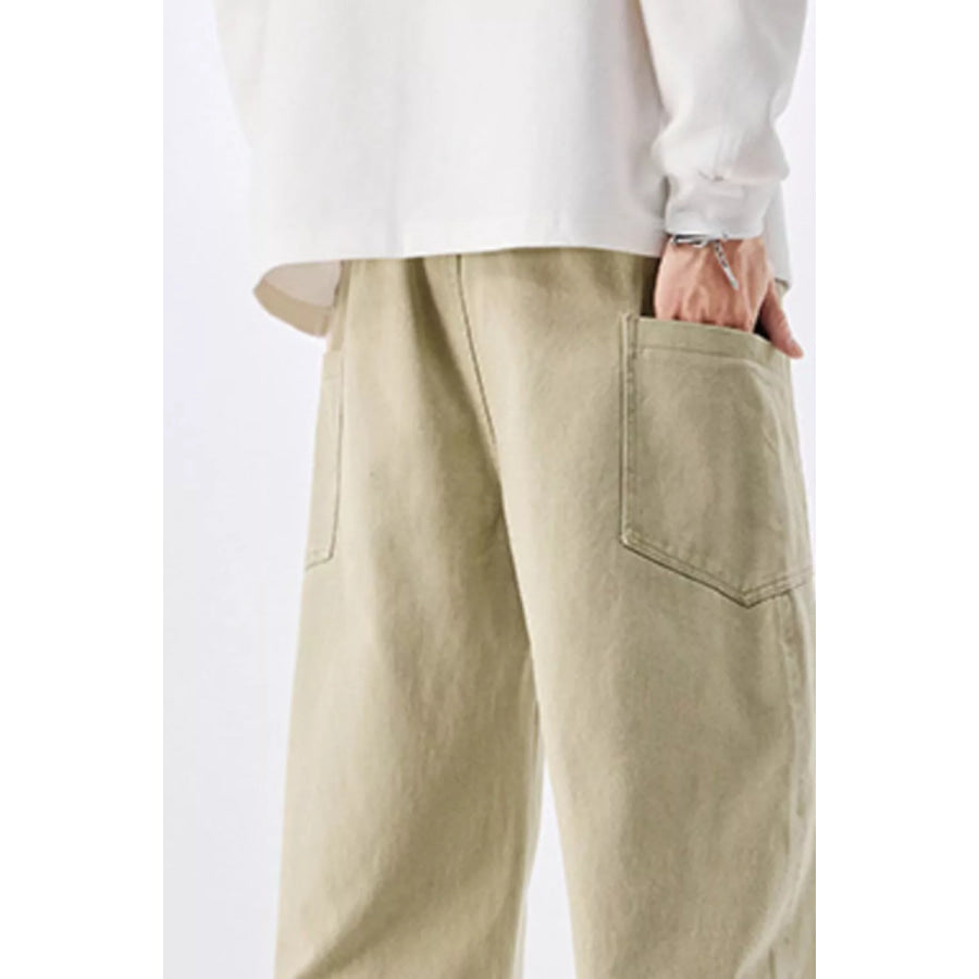 Men’s Plus Size Loose Fit Drawstring Waist Jeans Apparel and Accessories