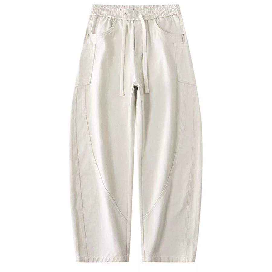 Men’s Plus Size Loose Fit Drawstring Waist Jeans Apparel and Accessories