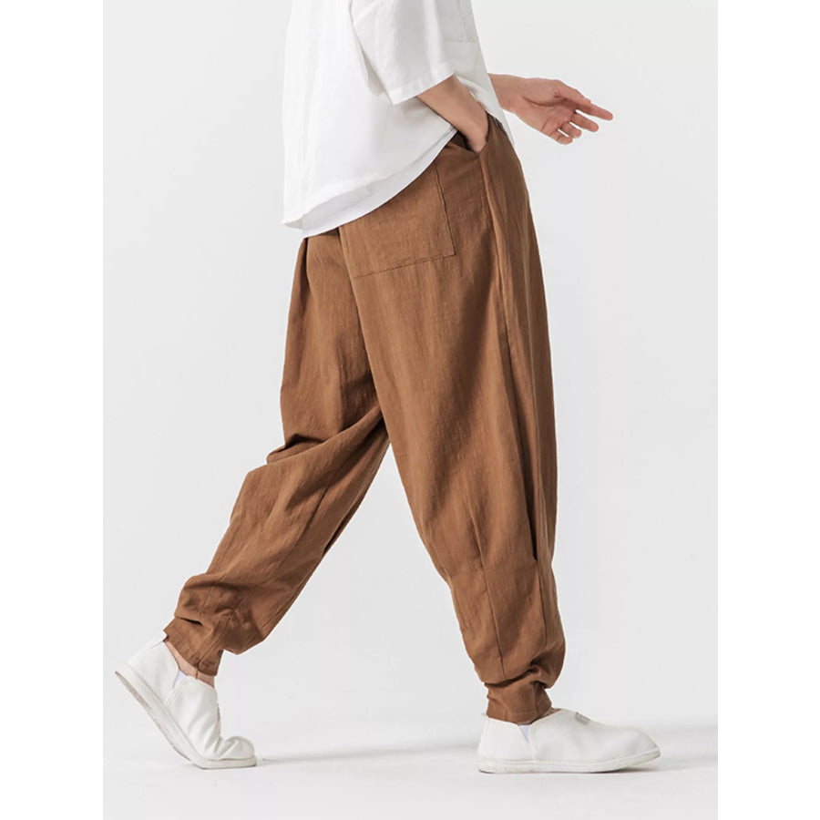Men’s Plus Size Loose Fit Harem Pants Apparel and Accessories