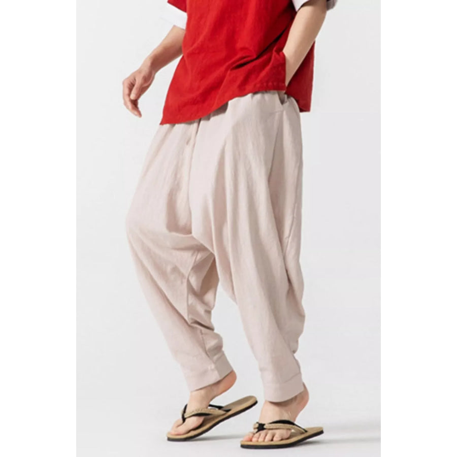 Men’s Plus Size Loose Fit Harem Pants Apparel and Accessories