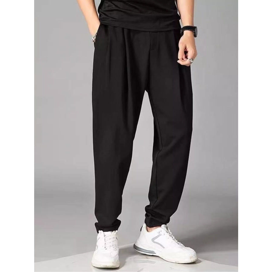 Men’s Plus Size Loose Fit Joggers Black / M Apparel and Accessories