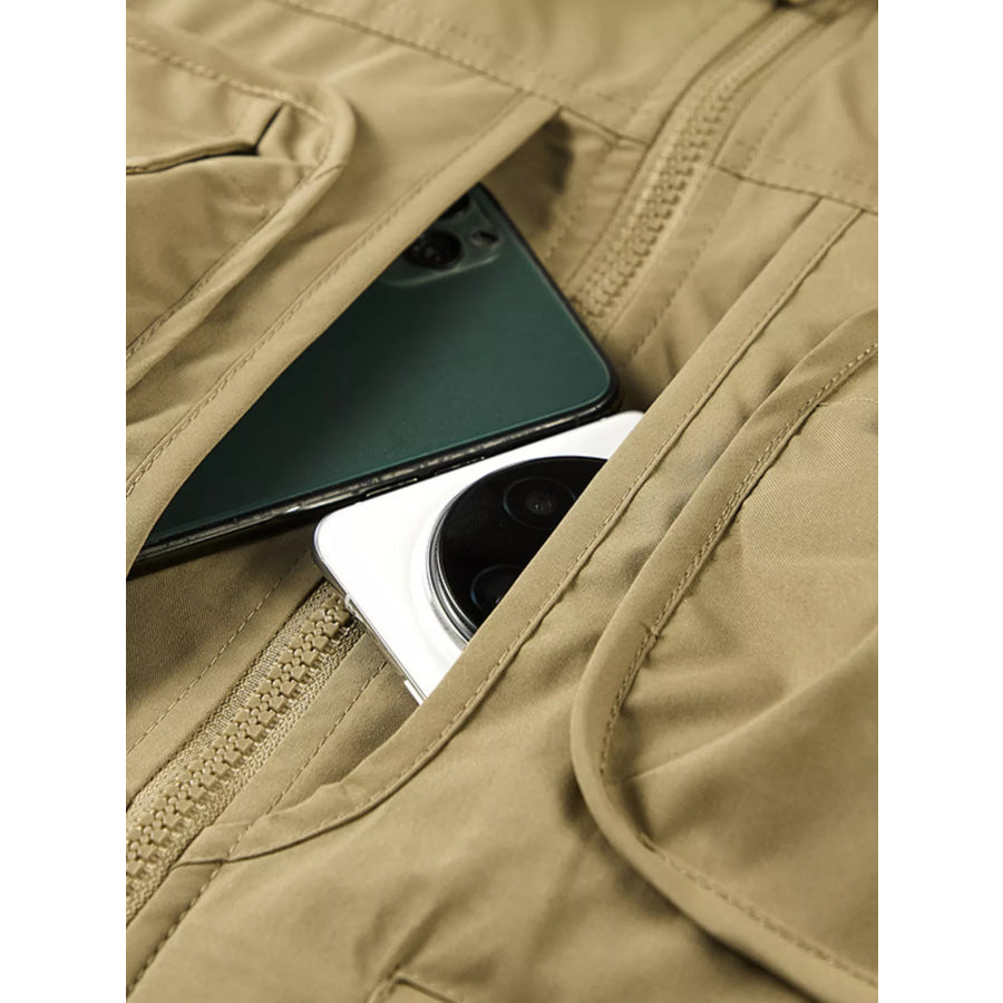 Men’s Plus Size Multi-Pocket Cargo Vest Apparel and Accessories