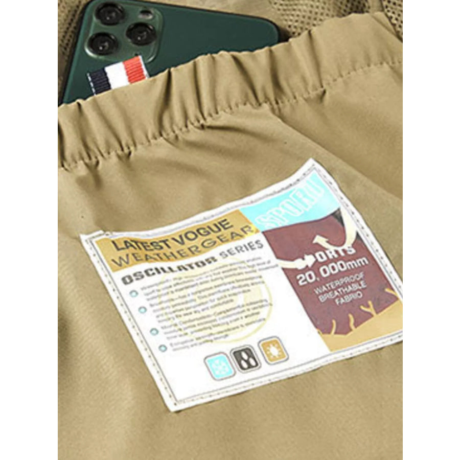 Men’s Plus Size Multi-Pocket Cargo Vest Apparel and Accessories