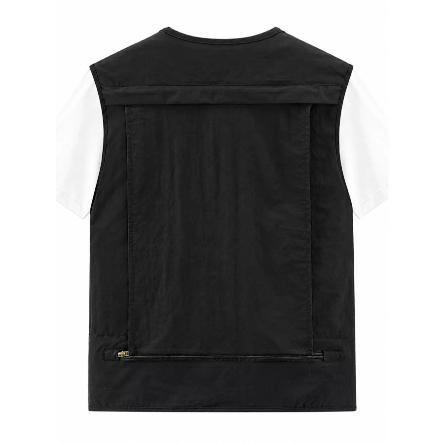 Men’s Plus Size Multi-Pocket Tactical Utility Vest Apparel and Accessories