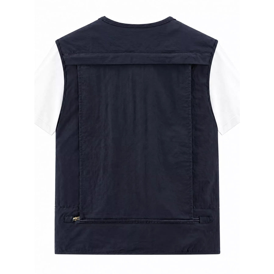Men’s Plus Size Multi-Pocket Tactical Utility Vest Apparel and Accessories