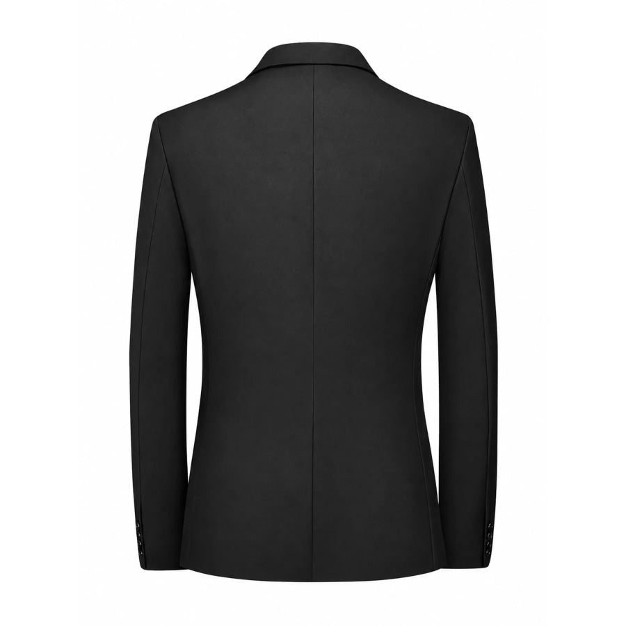 Men’s Plus Size One Button Blazer and Pants Set Apparel Accessories