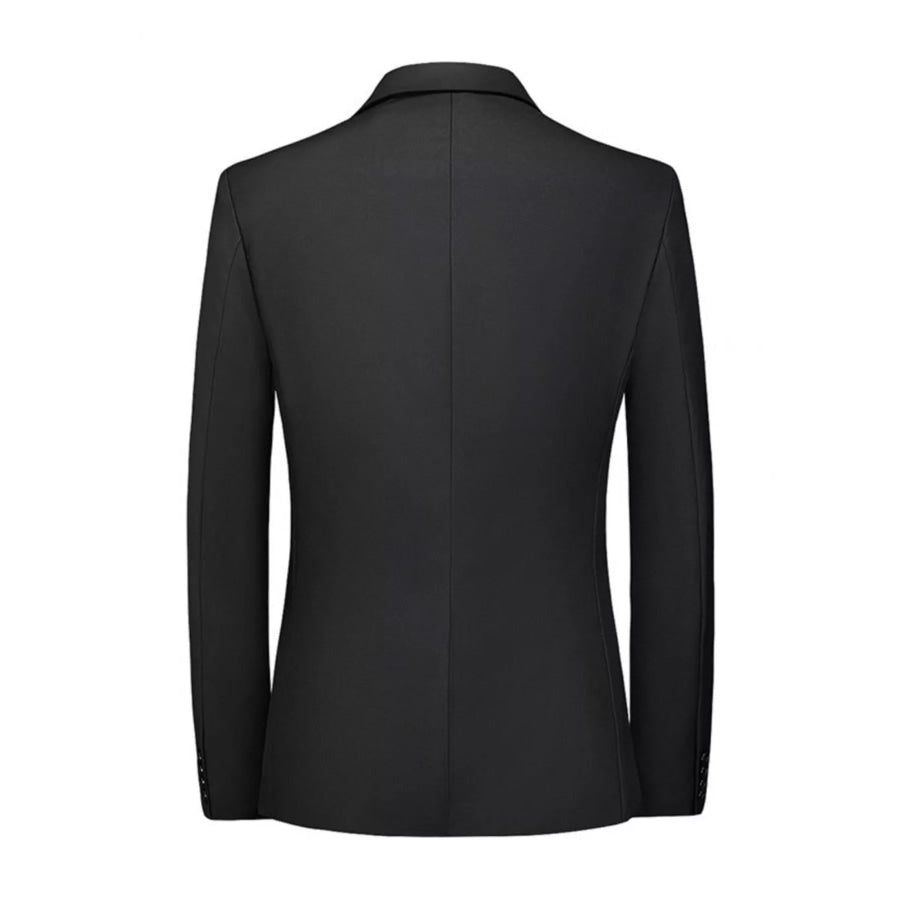 Men’s Plus Size One Button Blazer and Pants Set Apparel Accessories