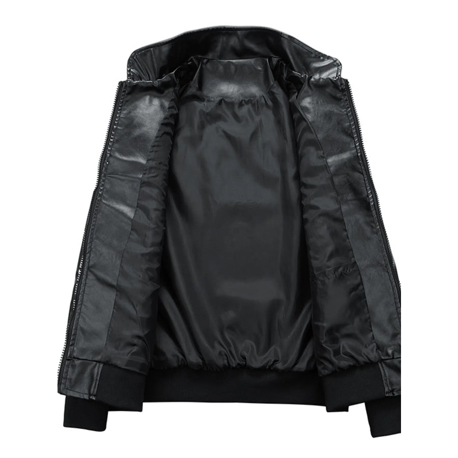Men’s Plus Size Racing-Inspired Zip Up Jacket Apparel and Accessories