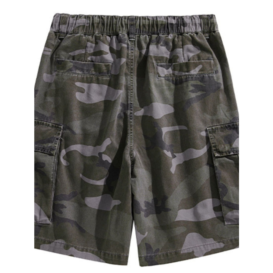 Men’s Plus Size Relaxed Fit Camo Cargo Shorts Apparel and Accessories