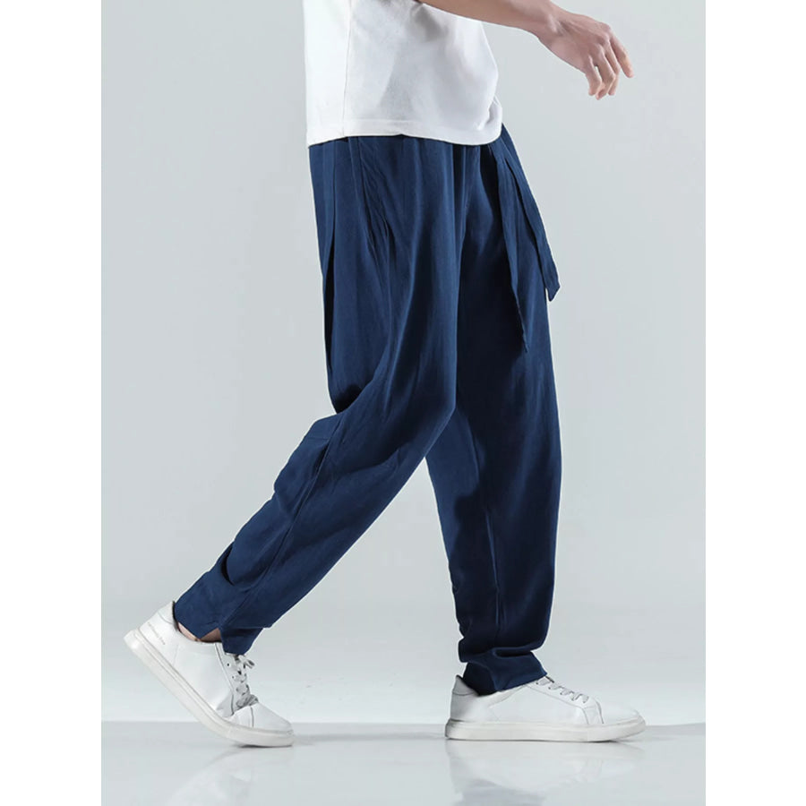 Men’s Plus Size Relaxed Fit Casual Pants Navy / M Apparel and Accessories