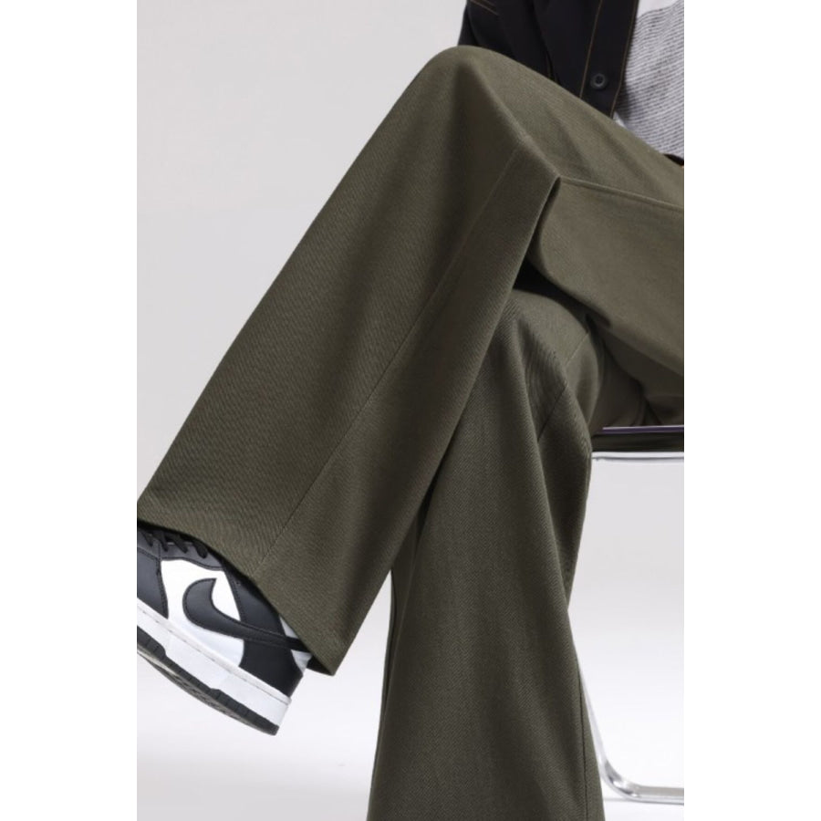 Men’s Plus Size Relaxed Fit Drawstring Pants Army Green / M Apparel and Accessories