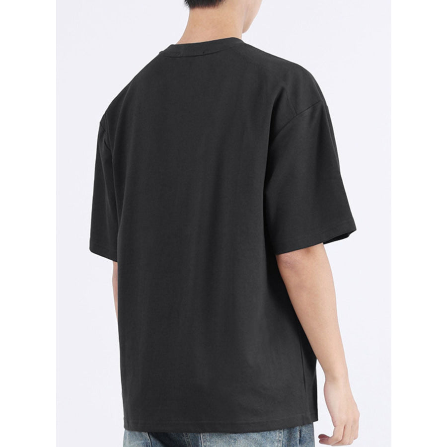 Men’s Plus Size Round Neck Half Sleeve T-Shirt Apparel and Accessories