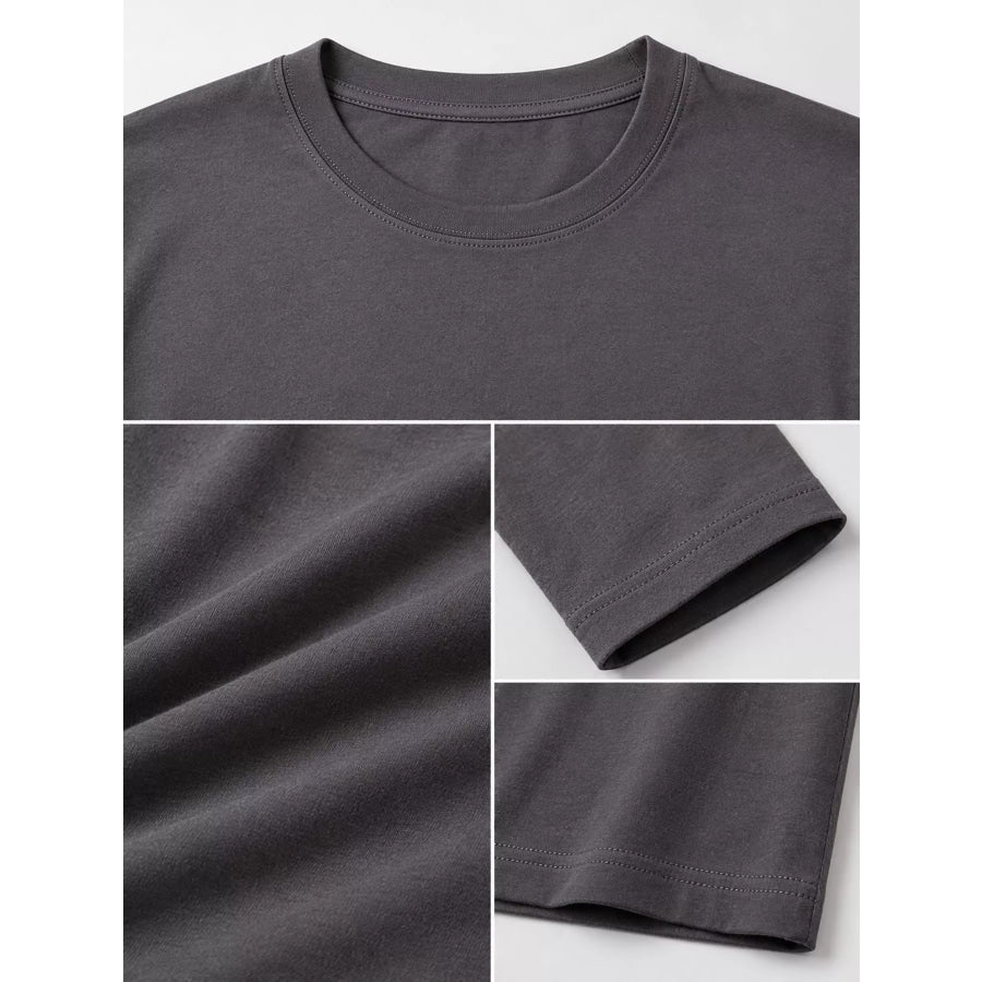 Men’s Plus Size Round Neck Long Sleeve T-Shirt Apparel and Accessories