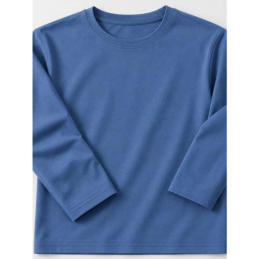 Men’s Plus Size Round Neck Long Sleeve T-Shirt Apparel and Accessories