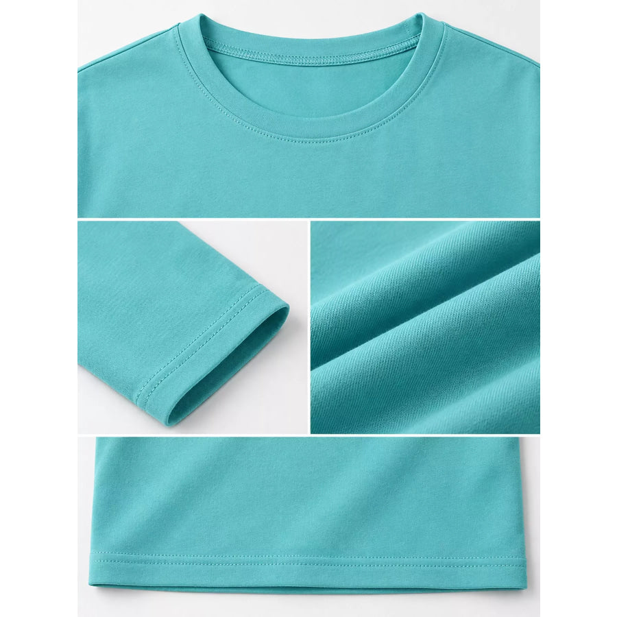 Men’s Plus Size Round Neck Long Sleeve T-Shirt Apparel and Accessories