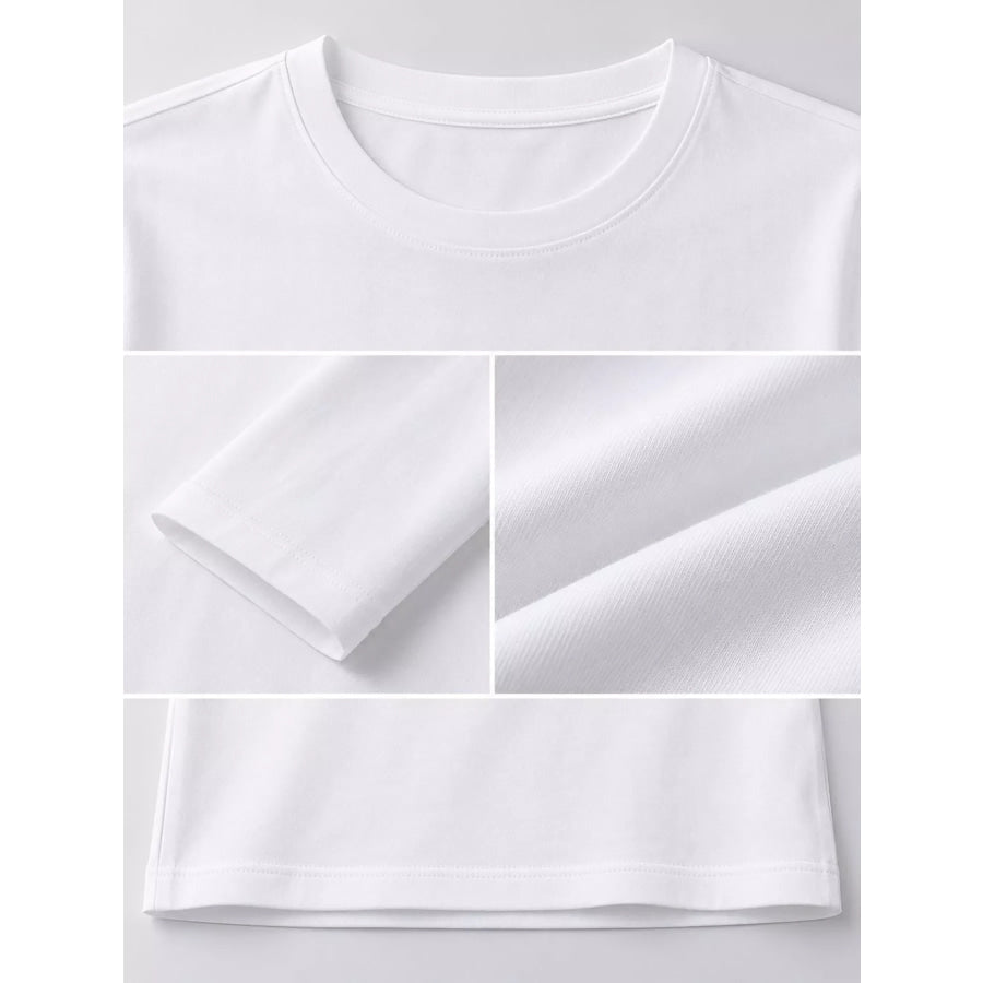 Men’s Plus Size Round Neck Long Sleeve T-Shirt Apparel and Accessories
