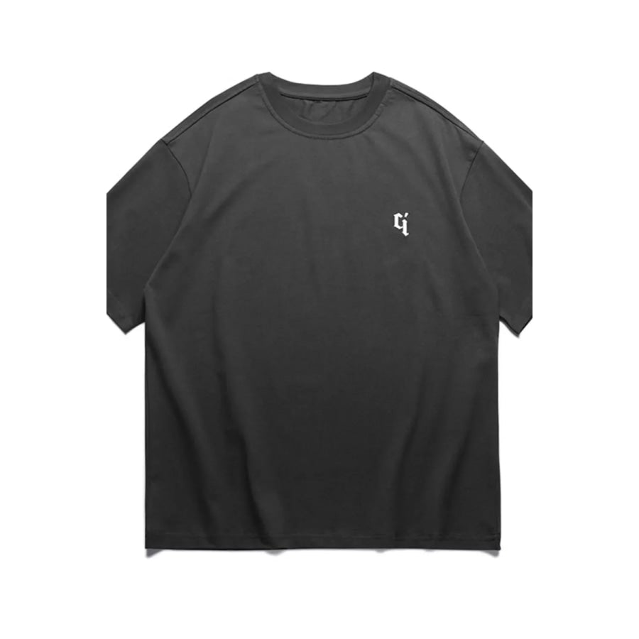 Men’s Plus Size Round Neck Relaxed Fit T-Shirt Grey / M Apparel and Accessories