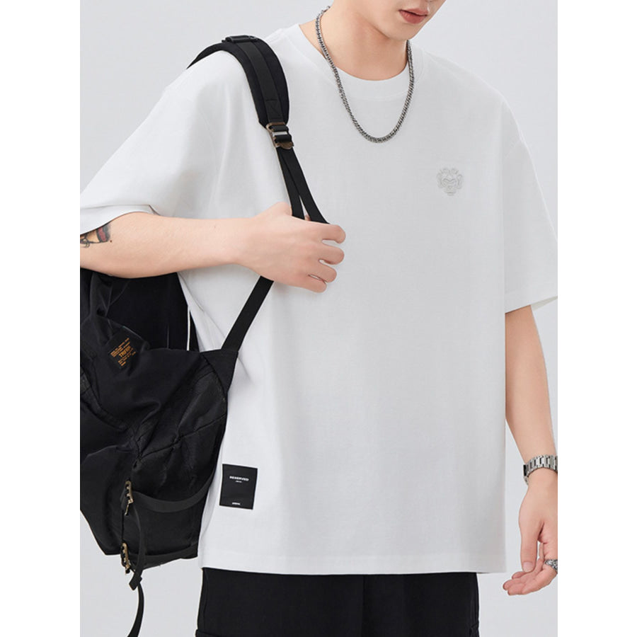 Men’s Plus Size Round Neck Short Sleeve T-Shirt Apparel and Accessories