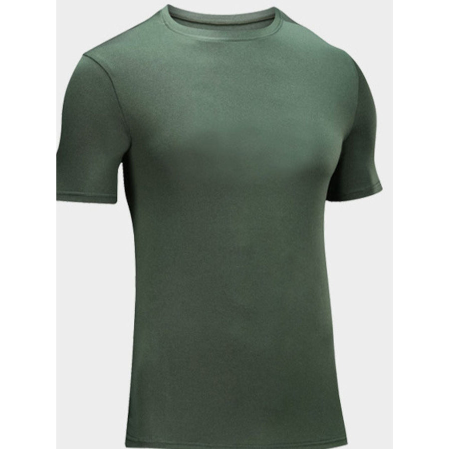 Men’s Plus Size Round Neck Short Sleeve T-Shirt Apparel and Accessories