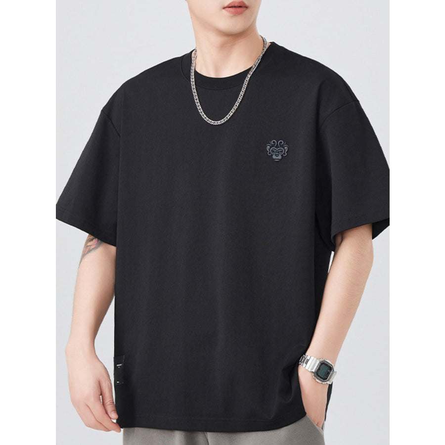 Men’s Plus Size Round Neck Short Sleeve T-Shirt Apparel and Accessories