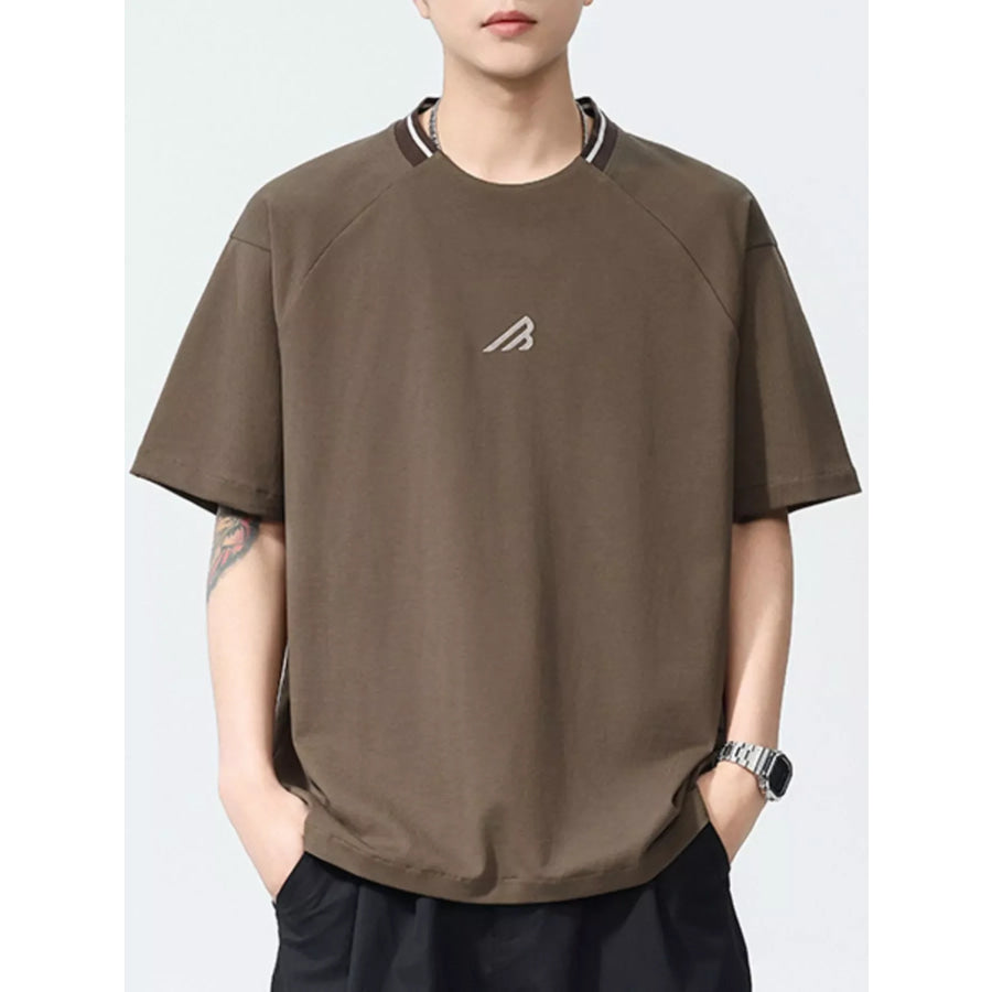 Men’s Plus Size Round Neck Short Sleeve Tee Apparel and Accessories