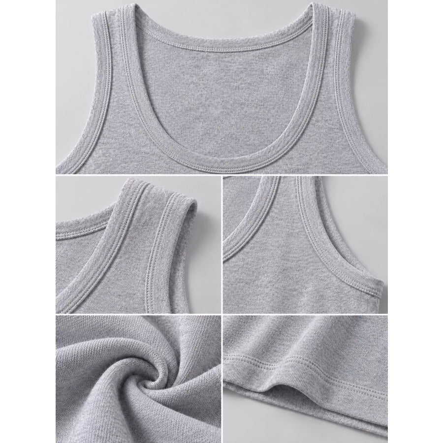 Men’s Plus Size Round Neck Tank Apparel and Accessories