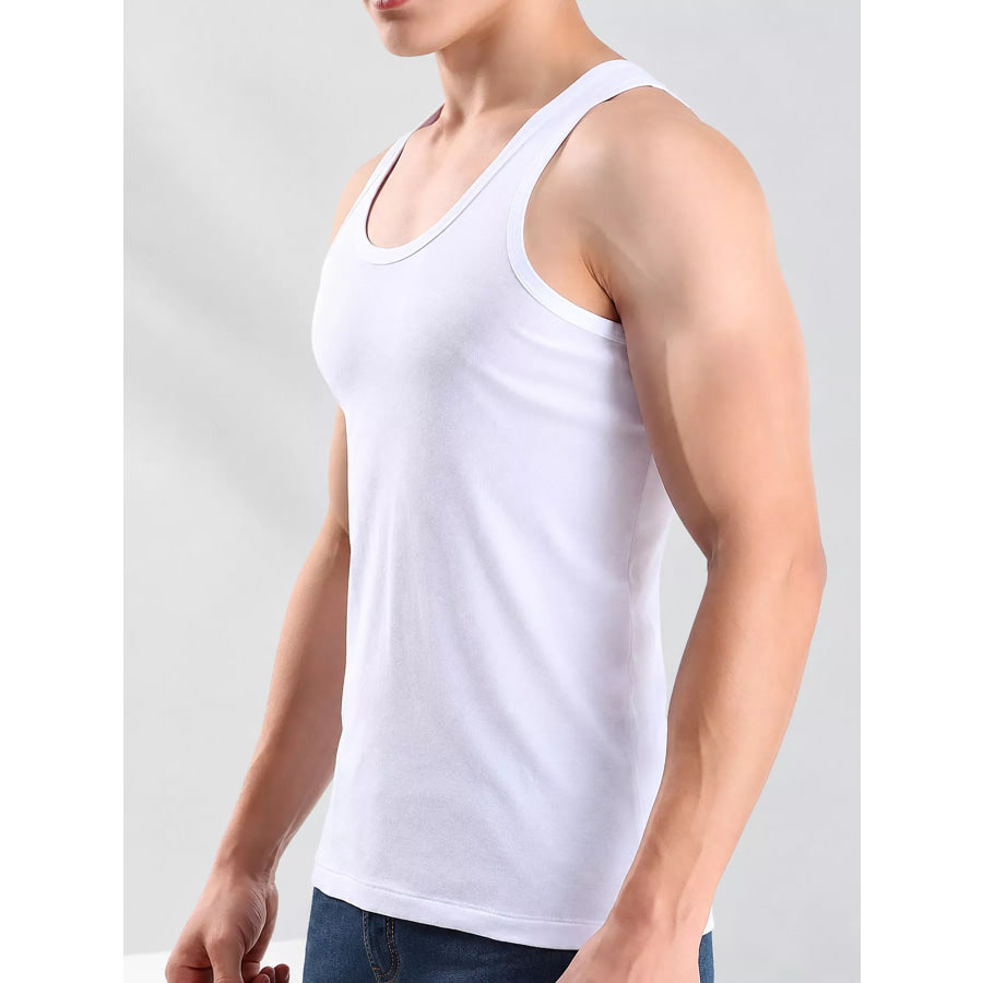 Men’s Plus Size Round Neck Tank Apparel and Accessories
