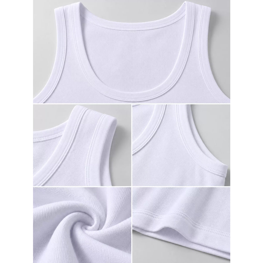 Men’s Plus Size Round Neck Tank Apparel and Accessories